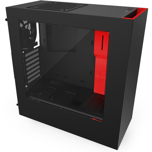 NZXT Cabinet S340 Elite Matte Black Red