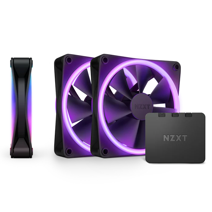 NZXT F120 RGB DUO 120mm Triple Pack Black