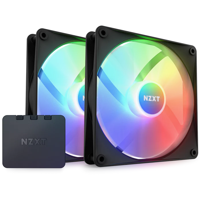 NZXT F140RGB Core Twin Pack Black